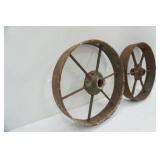 Cast Iron Wagon Wheels 2ct