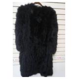 Black Feather Coat Size M