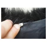 Black Feather Coat Size M