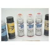 "Automotive Touchup" Spray Paint, Sandpaper, Solvent, Can Gun
