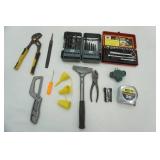 Drill Bits, 17 Piece 14" drive socket, Allen wrenches and more