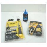 DeWalt string line/Stanley Ratchet Screwdriver