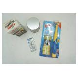 Turtle Wax Scratch Repair Kit, Never Dull Polish, Windex Sonic Scrubber & Skull Door Lock Knobs