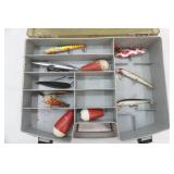 Eagle Tackle Box with Vintage Lures