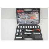 AmPro 17pc SAE & Metric Socket Set