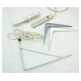 Shelf Brackets, Power Strip, Extension Cord, Light