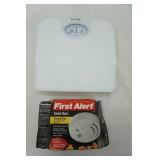Smoke Alarm & Bathroom Scale