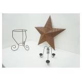 Metal Decor: Planter, Star & tea light holder