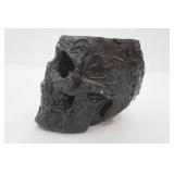 Decorative Black Skull Vase