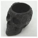 Decorative Black Skull Vase