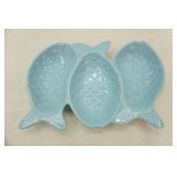 3.5qt Corning ware Dish with Lid & Ceramic Fish Platter