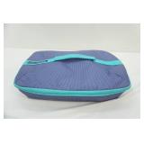 Corning ware French White Stoneware Pan with plastic lid & Insulated Carrying Case