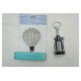 Vintage Barware Set (1950s?), Bottle Stopper, & Bottle Opener