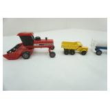 Ertl & Hot Wheel Tractors & Construction Trucks, Glass Jar with Dart Pins