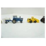 Ertl & Hot Wheel Tractors & Construction Trucks, Glass Jar with Dart Pins