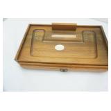 Vintage Items-small cedar box, vintage jump rope still in package