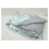 Blue/Grey/Green comforter