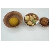 Stoneware Bowl Set 3ct