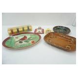 Stoneware & Ceramic Serving Dishes, cookie press set of 4