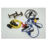 Exercise Resistance Bands, Jump Ropes, Weights