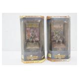 Vintage Marvel Comic Book Champions Fine Pewter Action Figures 2ct