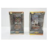 Vintage Marvel Comic Book Champions Fine Pewter Action Figures 2ct