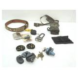 Gun Locks, Belt, Trail Cam, Peacock Lighter, Paddle Lock and more