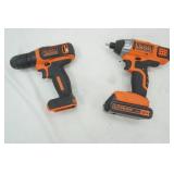 Black & Decker Screwdriver & Impact 1 battery