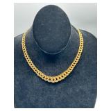 14k Yellow Gold Curb Link Chain Necklace 20g