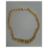 14k Yellow Gold Curb Link Chain Necklace 20g