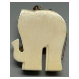 Intricate Elephant Pendant with Gemstone Accents