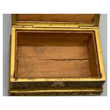 RARE Antique TIFFANY STUDIO New York Venetian Pattern Bronze and Wood Lined Box - 1880