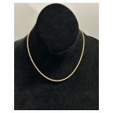 14k Gold Rope Chain Necklace Italy