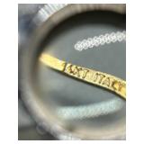 14K Gold Italian Ribbed Hoop Earrings 1.6g