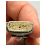 Vintage Italian Multi-Charms Mostly Sterling Silver Bracelet with Buddha Compass and Heart Locket