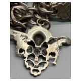 Vintage Mostly Marked 925 Silver Charm Bracelet with Unique Charms