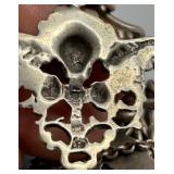 Vintage Mostly Marked 925 Silver Charm Bracelet with Unique Charms