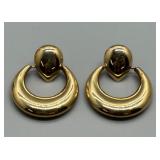 Pair of Elegant 14K Gold Hoop Earrings 3.8g