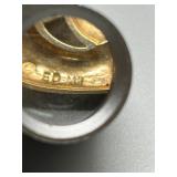 14k Gold Lovers Heart Pendant by Ed Levin 2.2g