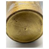 Venetian Design Italian Gold and Silver Tone Decorative Waste Basket