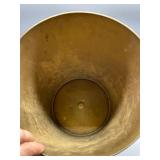 Venetian Design Italian Gold and Silver Tone Decorative Waste Basket