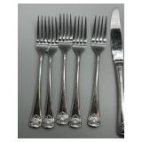 Vintage MCM Rebocraft Japan Elegant Stainless Steel Flatware Set - 34 Pieces