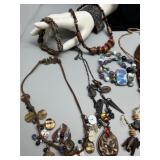Collection of Handmade Artisan Jewelry including Necklaces and Bracelets