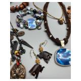 Collection of Handmade Artisan Jewelry including Necklaces and Bracelets