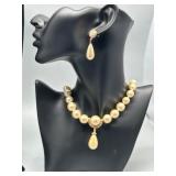 Collection of Assorted Jewelry Rhinestones & Pearls Featuring Trifari, D