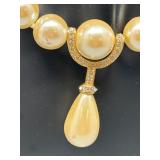 Collection of Assorted Jewelry Rhinestones & Pearls Featuring Trifari, D