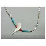 Collection of Native American Style Jewelry Liquid Silver With Charms & Heishi Beads