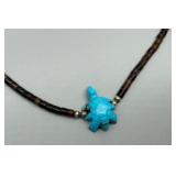 Collection of Native American Style Jewelry Liquid Silver With Charms & Heishi Beads