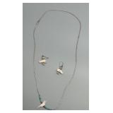 Collection of Native American Style Jewelry Liquid Silver With Charms & Heishi Beads