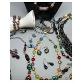Assorted Artisan Handmade Glass Beaded Jewelry Collection - Necklaces, Bracelets, Earrings